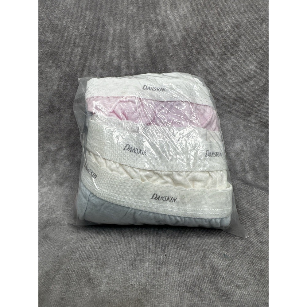 New Danskin Women's Sz 10 High Cut Briefs Pastels Cotton 3 Pack Vintage